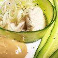 りんむー５５'s cooksnap of when they made 茹で鶏の棒棒鶏風 ピーナッツソース仕立て.