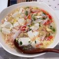 yuya89's cooksnap of when they made たっぷり餡のカニカマ玉子あんかけ豆腐♡.