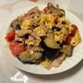 もなかまん's cooksnap of when they made ☆冷凍茄子とミニトマト豚肉の中華卵炒め☆.