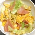 ゃゃッキりん梵's cooksnap of when they made キャベツとふんわり卵とハム炒め.