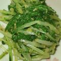 ちゃちゅ2's cooksnap of when they made レンジ１分半！水菜の胡麻和え。お弁当にも.