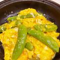 MizuhoBank's cooksnap of when they made スナップエンドウの卵炒めです♪旬を食べよ.
