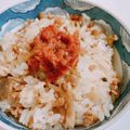 addysa's cooksnap of when they made 梅で食べるしめじと挽肉の混ぜごはん.