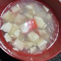 みにー2020's cooksnap of when they made 豆腐とカニかまの具だくさん中華スープ.