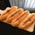 ★☆hitomi☆★'s cooksnap of when they made 明太フランスパン(ミニバケット4本分).