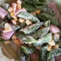 クックEGIVJ7☆'s cooksnap of when they made スナップえんどうの胡麻マヨ和え.