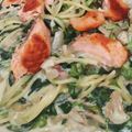ヨシヨッシー's cooksnap of when they made 超簡単！鮭ときのこのクリームパスタ！.