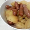 conerocu's cooksnap of when they made ★簡単♪じゃが芋とｳｲﾝﾅｰの麺つゆ煮★.