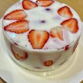 LIN★'s cooksnap of when they made カラフル＊フルーツ牛乳かんケーキ.