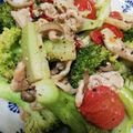 クックHBQ370☆'s cooksnap of when they made 豚こまとブロッコリーのアヒージョ風炒め物.