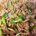 тakuмasa✩。's cooksnap of when they made もやしと挽き肉で☆節約チンジャオロース.