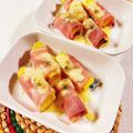 みぽぽ37's cooksnap of when they made さつま芋ベーコン★とろ〜りチーズ★お弁当.
