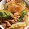 クックGAHPEJ☆'s cooksnap of when they made とっても簡単★豚こま肉とレタスの炒め物.