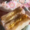 hiyoko17's cooksnap of when they made レンジで♬簡単厚焼き玉子のサンドイッチ.