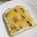 yukarin222's cooksnap of when they made ハニーフルーツトースト★食パン★朝ご飯.