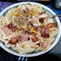 クックQ3YSBY☆'s cooksnap of when they made ベーコンエッグうどん.