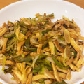 ママメイン！時々子供's cooksnap of when they made 長ネギと油揚げのシンプル醤油炒め.