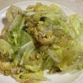papikun's cooksnap of when they made キャベツとピーマンの卵炒め.