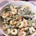クックみにみに's cooksnap of when they made ささげとちくわのめんつゆわさびマヨ和え.
