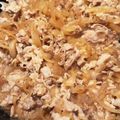 なにわの給食屋Rie's cooksnap of when they made ご飯が止まらない！豚バラ肉の生姜焼き.