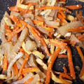 福's cooksnap of when they made 【簡単】蒟蒻、人参と油揚げのきんぴら♬.
