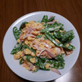 カルバンク's cooksnap of when they made 絹さや炒り卵ハム人参の和風マヨネーズ和え.