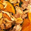 やえまりも's cooksnap of when they made 鶏ももとかぼちゃのごま味噌炒め.