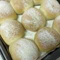 もちっこ橙色's cooksnap of when they made 30分で完成？不思議パンの湯種ちぎりパン.