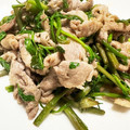 菜つ実☆ミ's cooksnap of when they made 豚肉とセリの塩炒め.