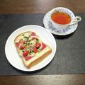 みさきっちん♪'s cooksnap of when they made HTCトースト（ハム・トマト・チーズ）.