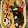 クリオネM's cooksnap of when they made ミニオン♥キャラ弁♥簡単.