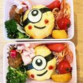 おしお35's cooksnap of when they made 簡単キャラ弁☆ミニオン弁当.