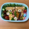 Medina's cooksnap of when they made かわいい♥リラックマいなり寿司.