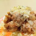 イエローバード's cooksnap of when they made 春キャベツ☆サラダ～ねぎ塩鶏もも肉のせ～.