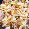 お塩と砂糖's cooksnap of when they made 10分で完成！キャベツ&豚肉のキムチ蒸し.