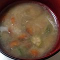ヨシヨッシー's cooksnap of when they made 胃腸に嬉しい◎おくらとなめこのみそ汁.