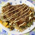 puniＫ's cooksnap of when they made やきそば麺で！簡単お好み焼き.