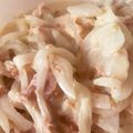 RＵM's cooksnap of when they made 新玉ねぎのおかかマヨぽん　レンチンだけ♫.