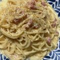 ひるね3683's cooksnap of when they made 簡単★濃厚カルボナーラ.