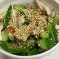 クック3VRM7V☆'s cooksnap of when they made きゅうりと炒めちくわのポン酢あえ.