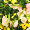 やえまりも's cooksnap of when they made ほうれん草とベーコンのめんつゆバター炒め.