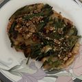 Yokchina's cooksnap of when they made 白玉粉を使ったチヂミ。小麦粉なし。.