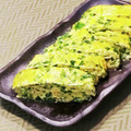 Dellaたん's cooksnap of when they made ✿マヨぽんdeにらの卵焼き✿.