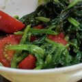 あゆたっくん's cooksnap of when they made ほうれん草とトマト・わかめのゴマあえ♪.