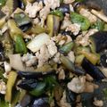 まん丸みかリン's cooksnap of when they made ナスとピーマンと鶏ミンチの甘辛生姜炒め.