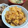 ぷりまめ's cooksnap of when they made 簡単フライパンで4人分カツ丼.