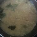 ☆ママ★'s cooksnap of when they made たまご白菜のみそ汁.
