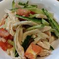 ばたみそーぱん☆'s cooksnap of when they made トマトとサラダチキンのやみつき中華あえ.
