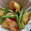 TYSK's cooksnap of when they made じゃがいもといんげんのにんにく醤油炒め♪.