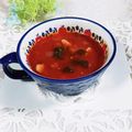 ♪としクック♪'s cooksnap of when they made 残ったセロリの葉で☆トマトスープ.